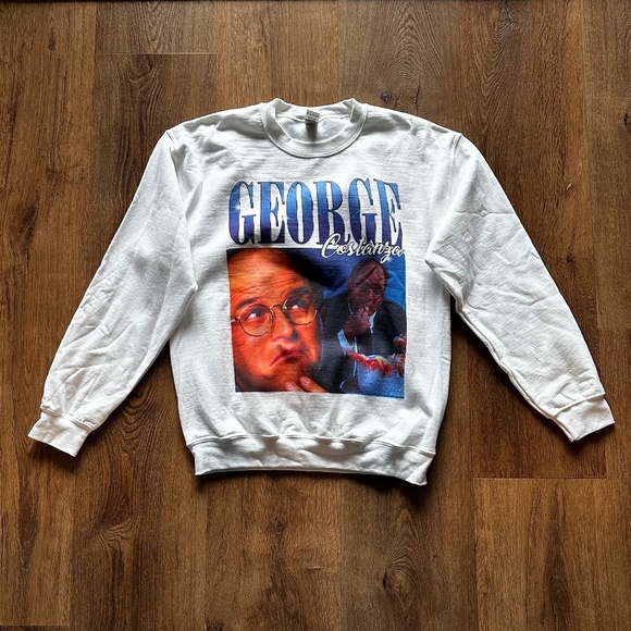 Gildan Other - RARE Seinfeld George Costanza Long Sleeve Pullover Sweater Sz M